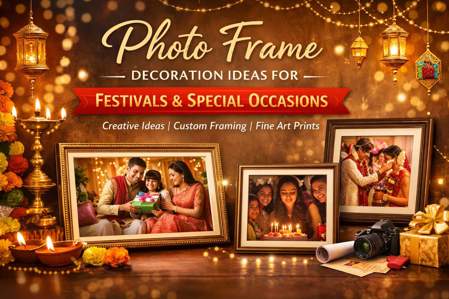 Photo Frame Decoration Ideas for Festivals and Special Occasions